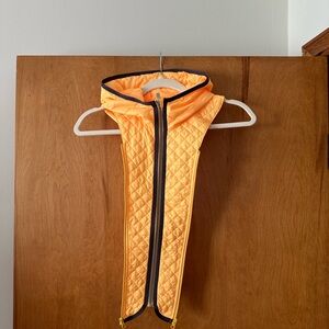 Lululemon Athletica Orange Quilted zip in vest hood